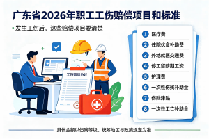 张治儒：广东省2026年7月-2027年6月职工工伤赔偿项目和标准